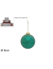PALLA DIAMETRO 8cm  TIFFANY CON RETE ORO