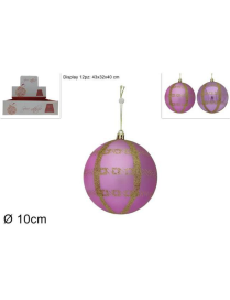 SFERA 10cm LILLA GLITTER