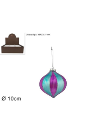DROP 10cm TWO-TONE FUCHSIA GLASS