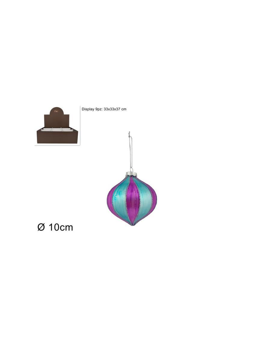 DROP 10cm TWO-TONE FUCHSIA GLASS