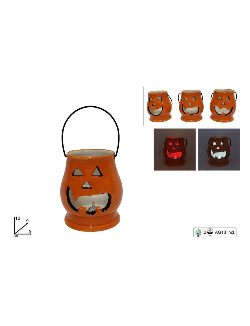 HALLOWEEN LANTERN WITH LIGHT 10cm