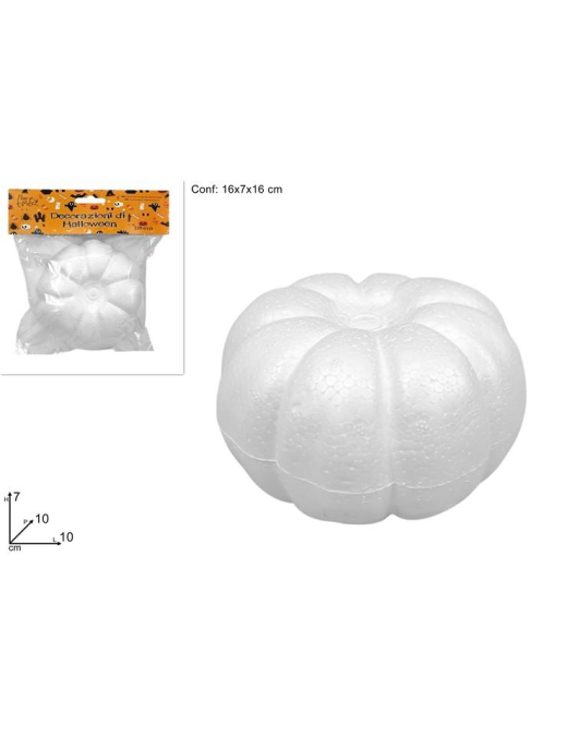 DECOUPAGE POLYSTYRENE PUMPKIN 10cm