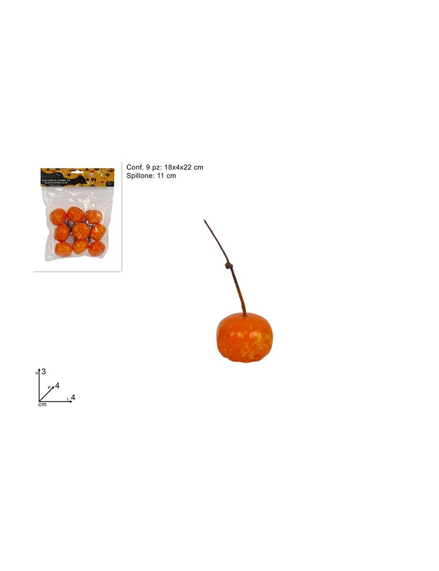 SPILLONE ZUCCA 10cm 9 PEZZI