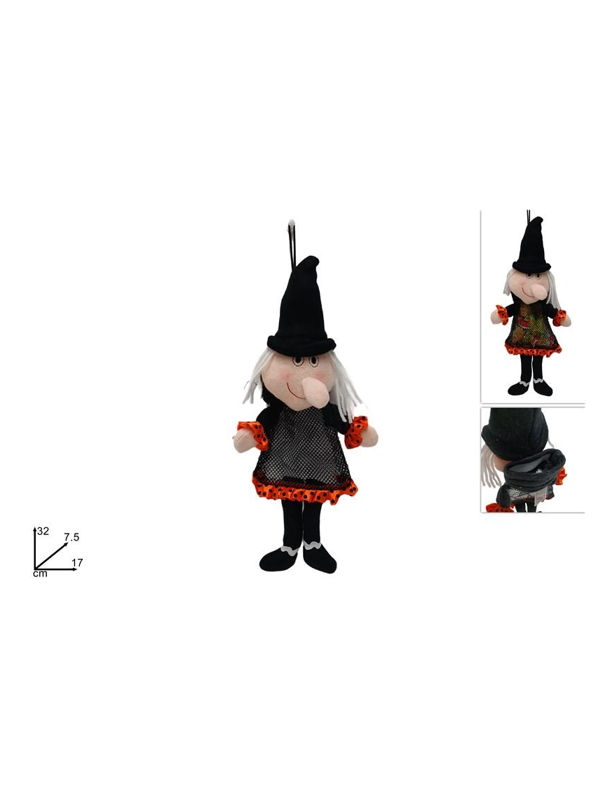 SACCHETTO STREGA HALLOWEEN 32cm