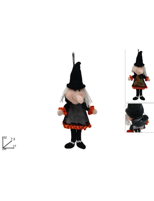 SACCHETTO STREGA HALLOWEEN 32cm