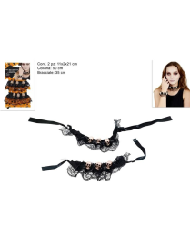 SKULL NECKLACE+BRACELET