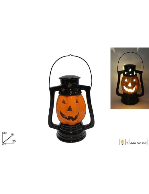 CERAMIC LANTERN WITH LIGHT 30cm