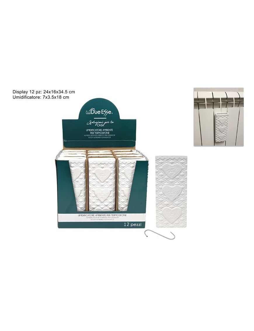 EVAPORATORE 18 CM CON DECORAZIONE CUORI