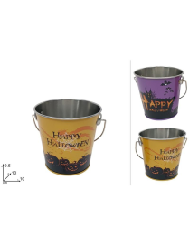 SECCHIELLO LATTA HALLOWEEN  9,5cm