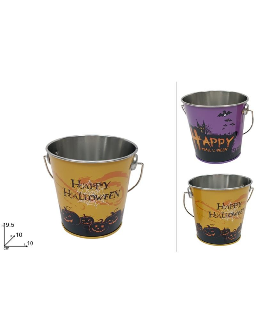 SECCHIELLO LATTA HALLOWEEN  9,5cm