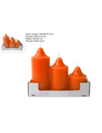 ORANGE CANDLE 3 SIZES