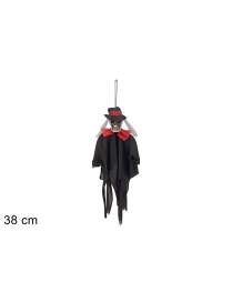 SKULL WITH HAT HANGER 38cm