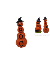 PUMPKIN WITH HAT DECORATION 10cm