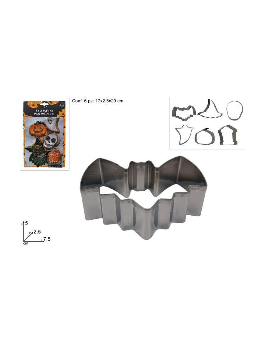 FORMINE TAGLIA BISCOTTI METALLO 6 PEZZI
