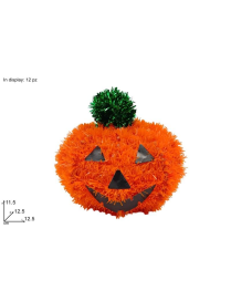 PUMPKIN THREAD DECORATION 12.5cm