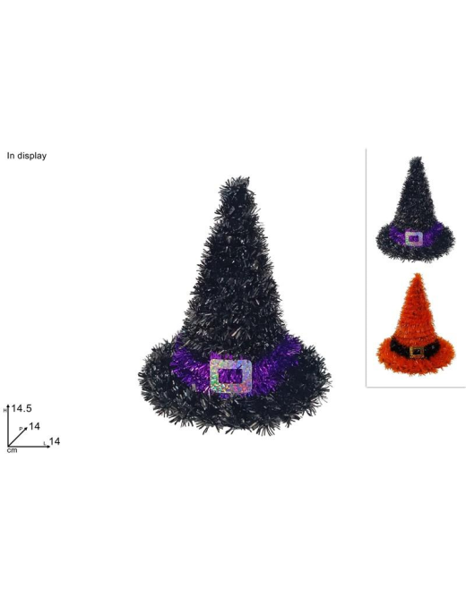 WITCH HAT THREAD DECORATION 14cm