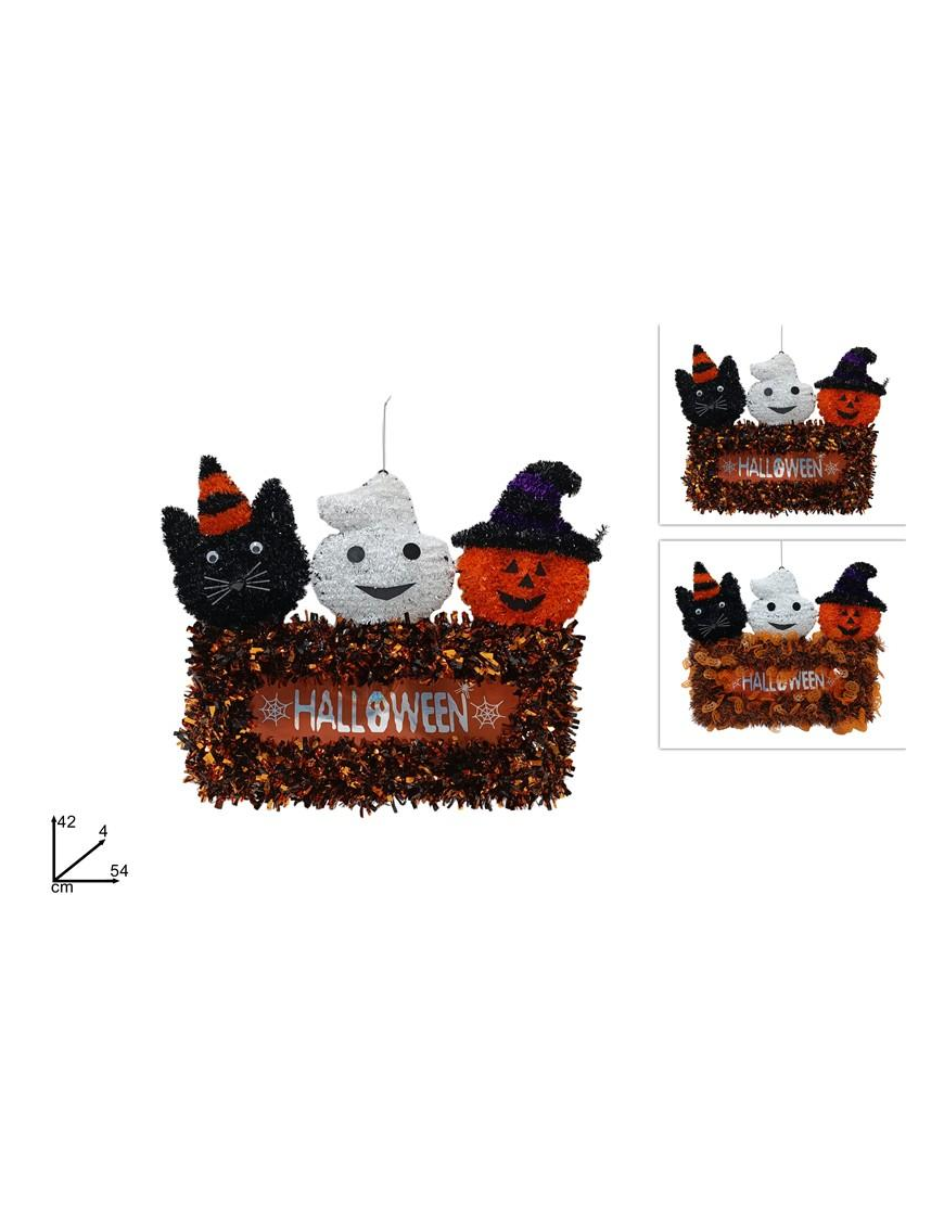 DECORAZIONE FILO HAPPY HALLOWEEN 42x54cm
