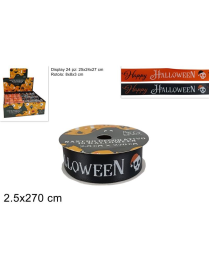 ROTOLO NASTRO DECORAZIONE HALLOWEEN 2,5x270cm