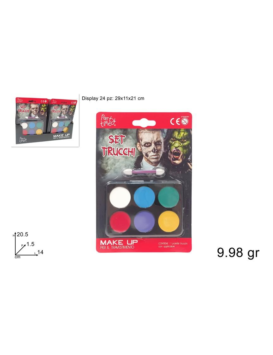 HALLOWEEN MAKEUP 6 COLORS 9.98gr