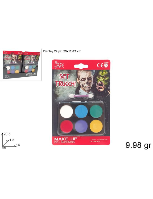 TRUCCO HALLOWEEN 6 COLORI 9,98gr