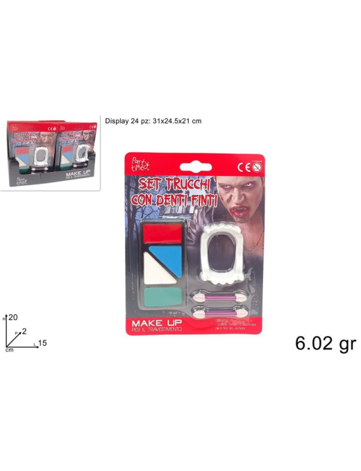 HALLOWEEN MAKEUP 4 COLORS + DENTURES