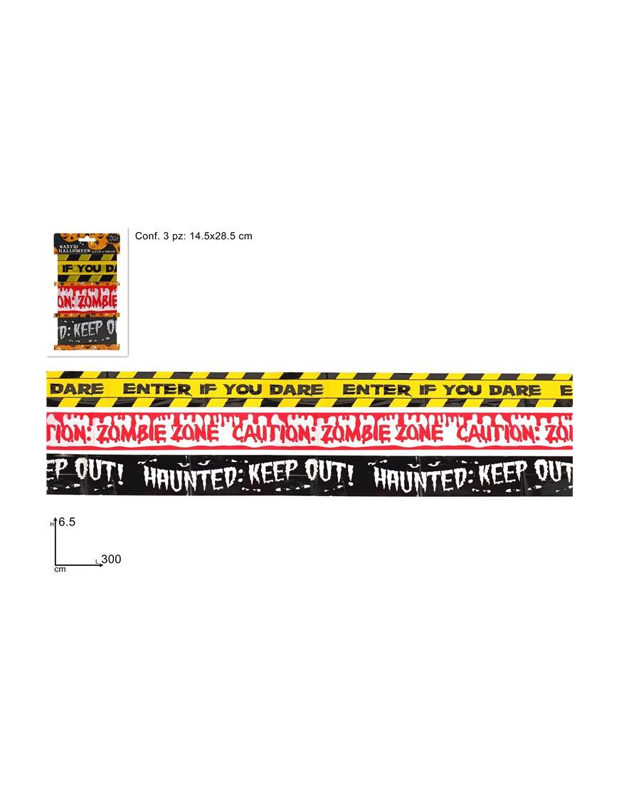 HALLOWEEN RIBBONS 3 PIECES 6.5x300 cm