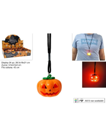 PUMPKIN NECKLACE WITH LIGHT