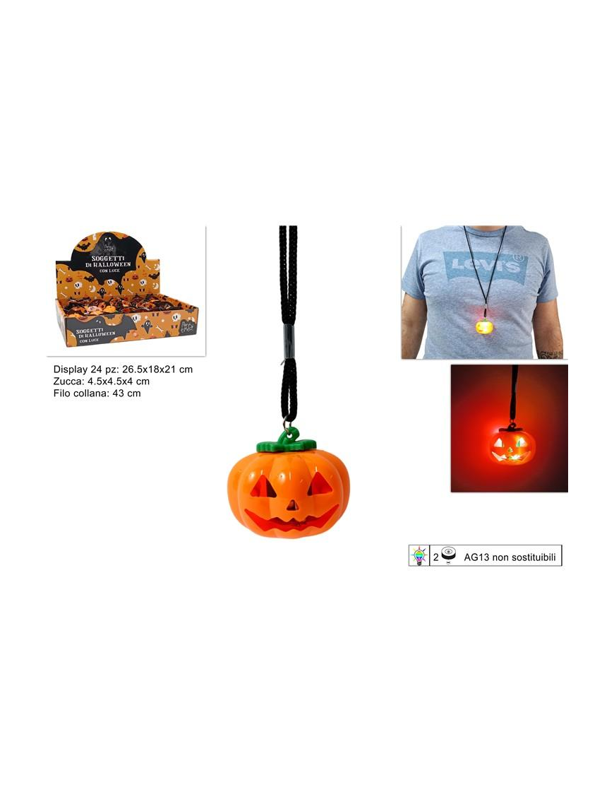 COLLANA ZUCCA CON LUCE