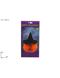 FESTONE CARTA ZUCCA CON CAPPELLO STREGA 25 cm
