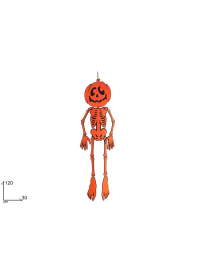 FELT SKELETON HANGER 120 cm