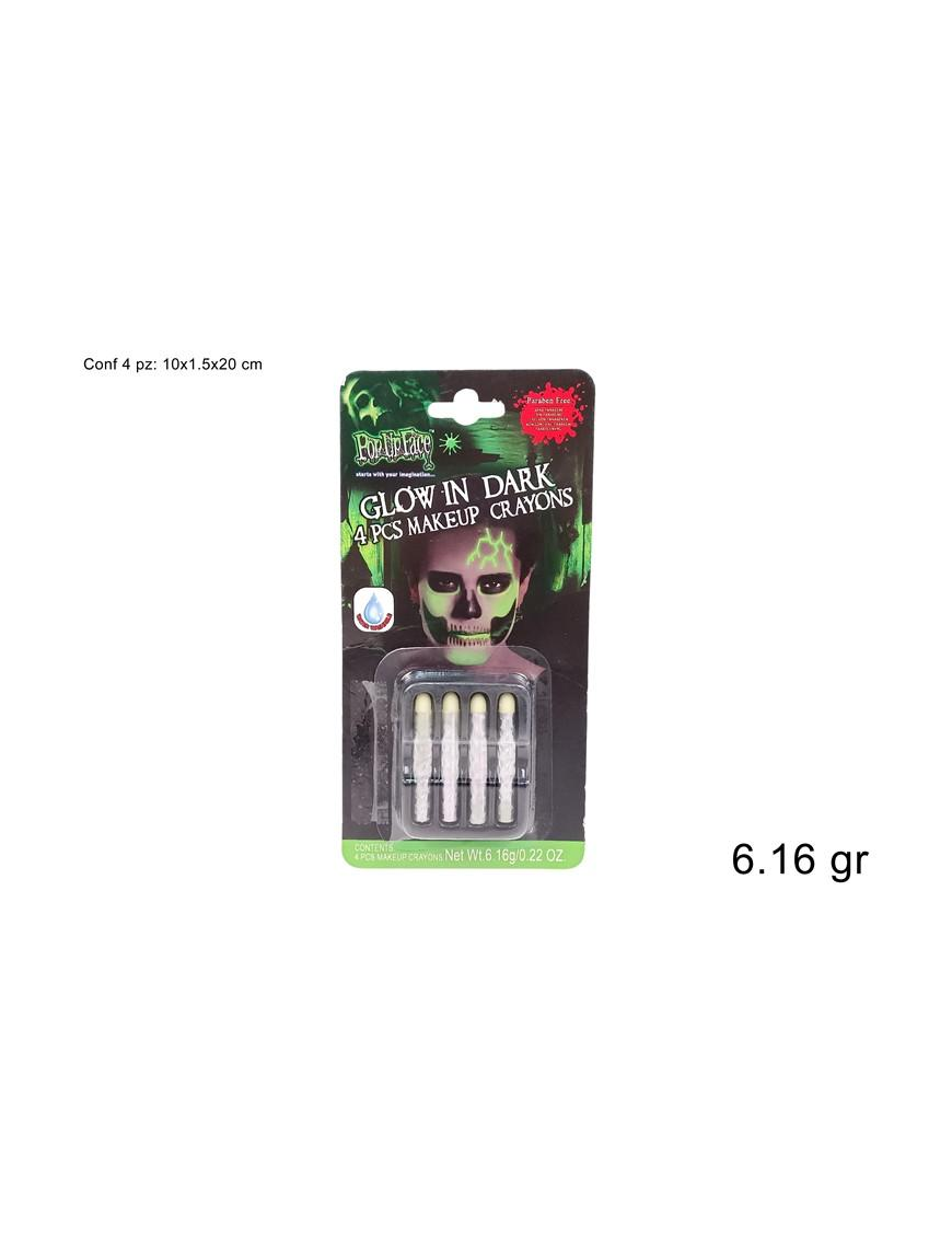 FLUORESCENT MAKEUP 4 PIECES 6.16 gr
