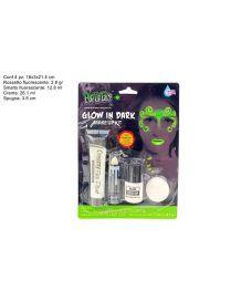 TRUCCO FLUORESCENTE 3 PEZZI