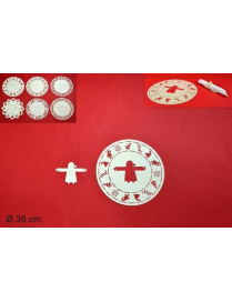 L.FELTRO TOVAGLIETTA+P/TOV. 35cm CREMA$$