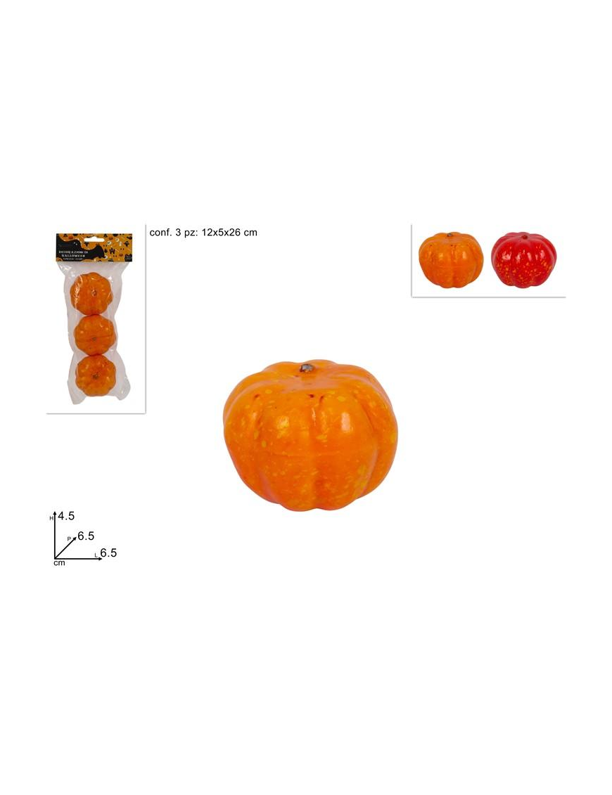 ZUCCA  6cm 3 PEZZI