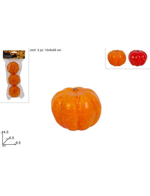 PUMPKIN 6cm 3 PIECES