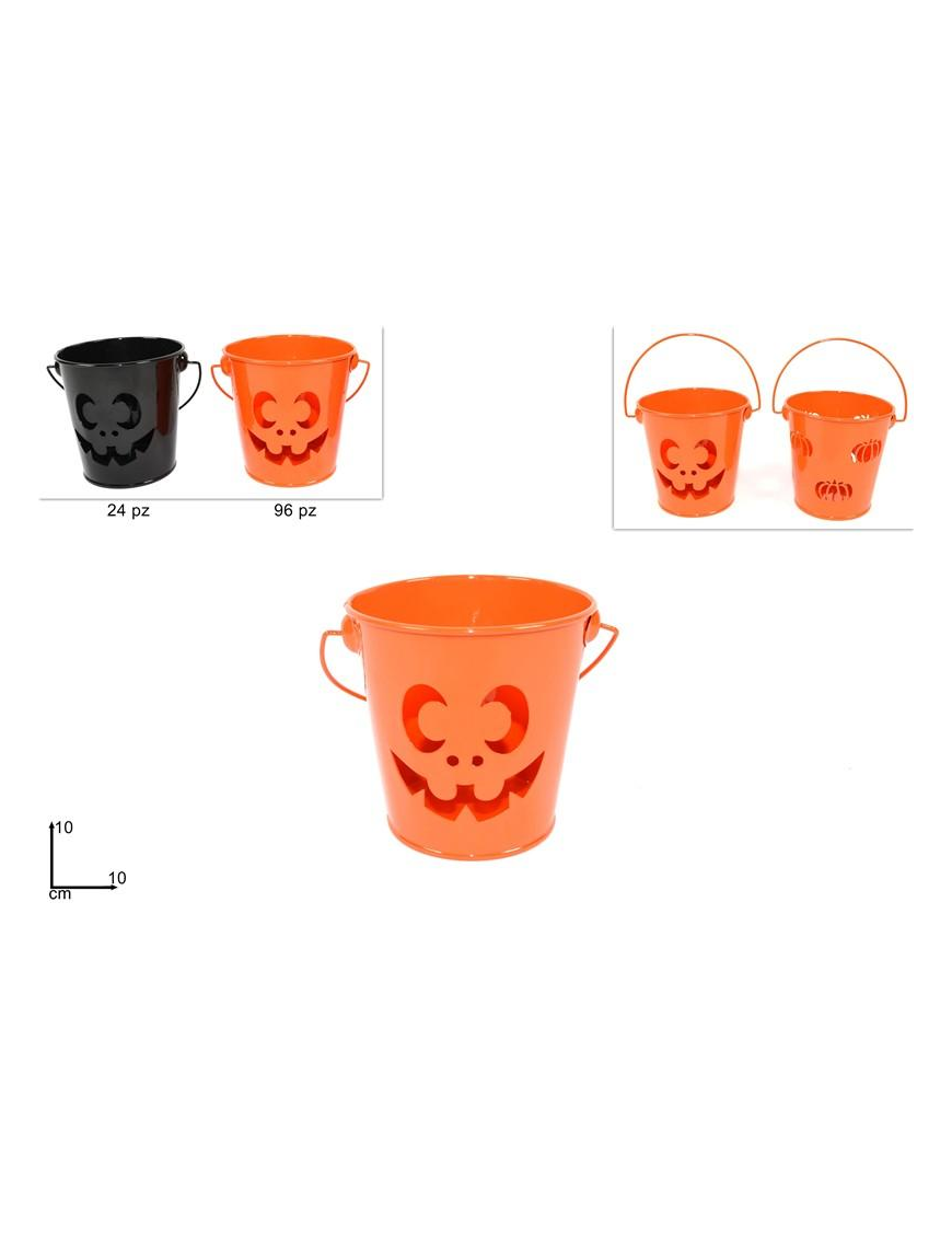 HALLOWEEN TIN BUCKET 10cm