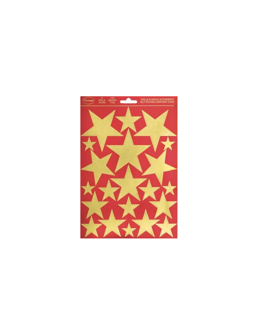 MEDIUM GOLD ADHESIVE STARS, GOLD COLOR