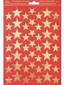 SMALL GOLD ADHESIVE STARS, GOLD COLOR