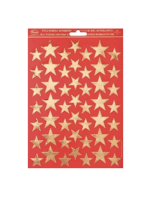 SMALL GOLD ADHESIVE STARS, GOLD COLOR