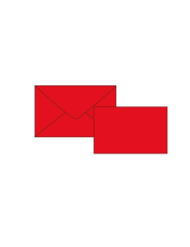 ENVELOPE+RED CARD 100 pieces SIZE 9