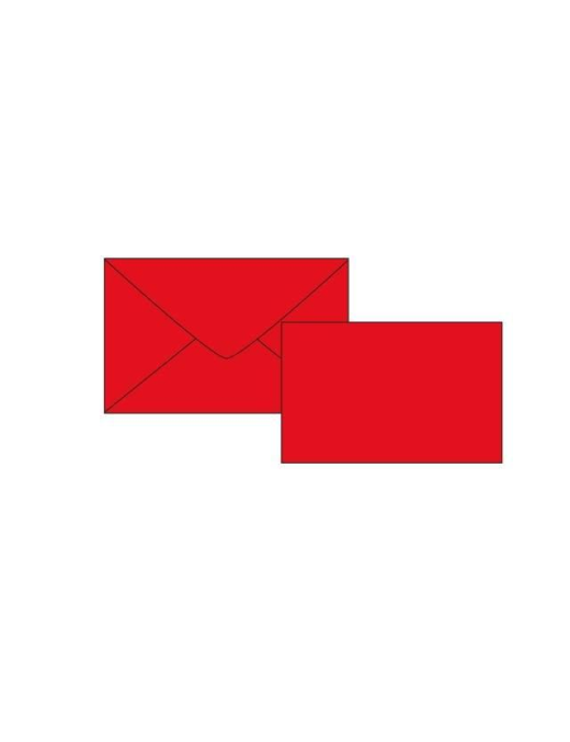 BUSTA+BIGLIETTO ROSSO 100pezzi FORMATO  9