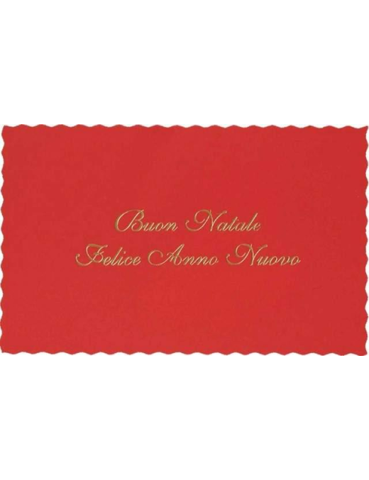 BIGLIETTI AUGURI CARTONCINO ROSSO 50pezzi