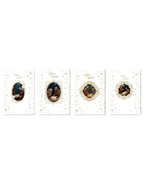 CHRISTMAS GREETING CARDS 12x18cm