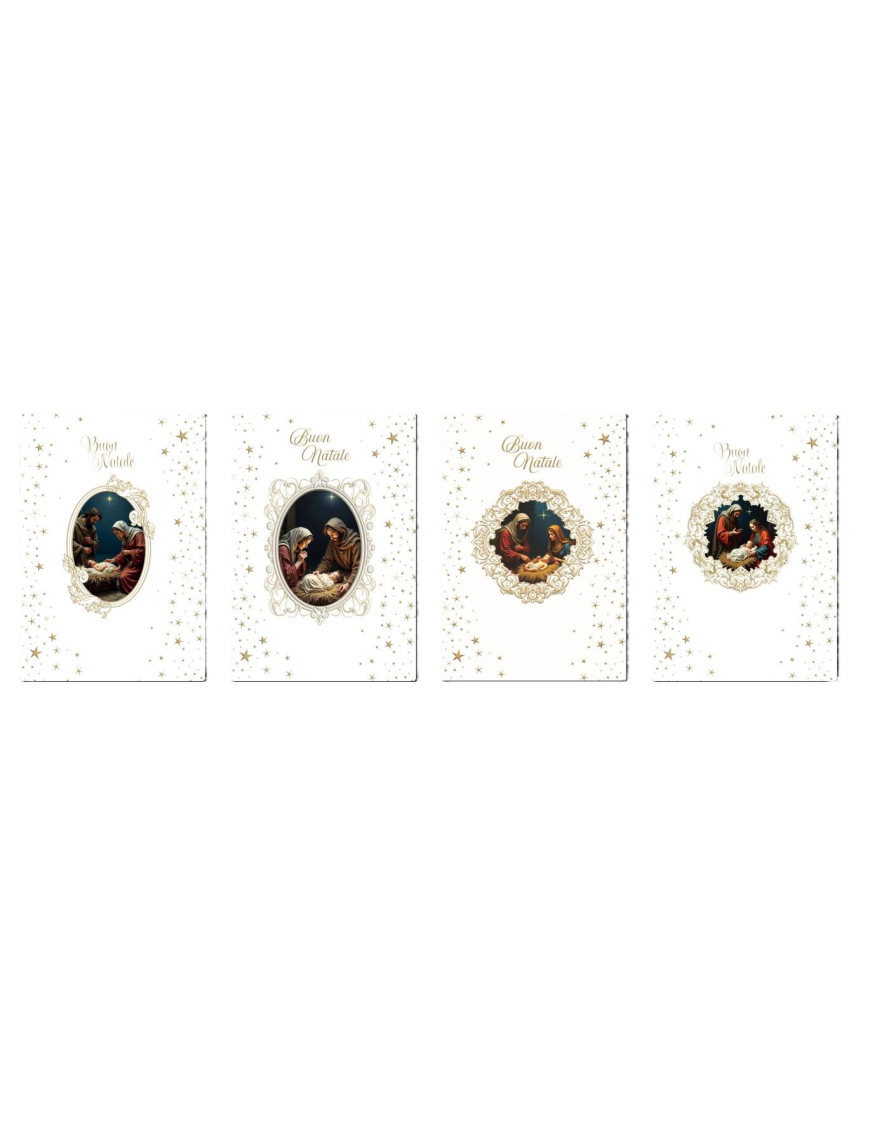 CHRISTMAS GREETING CARDS 12x18cm