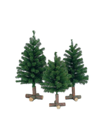 ALBERELLO NATURALE 60cm CON BASE IN  LEGNO