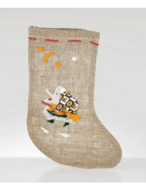 JUTE SOCK 28cm WITH BEFANA
