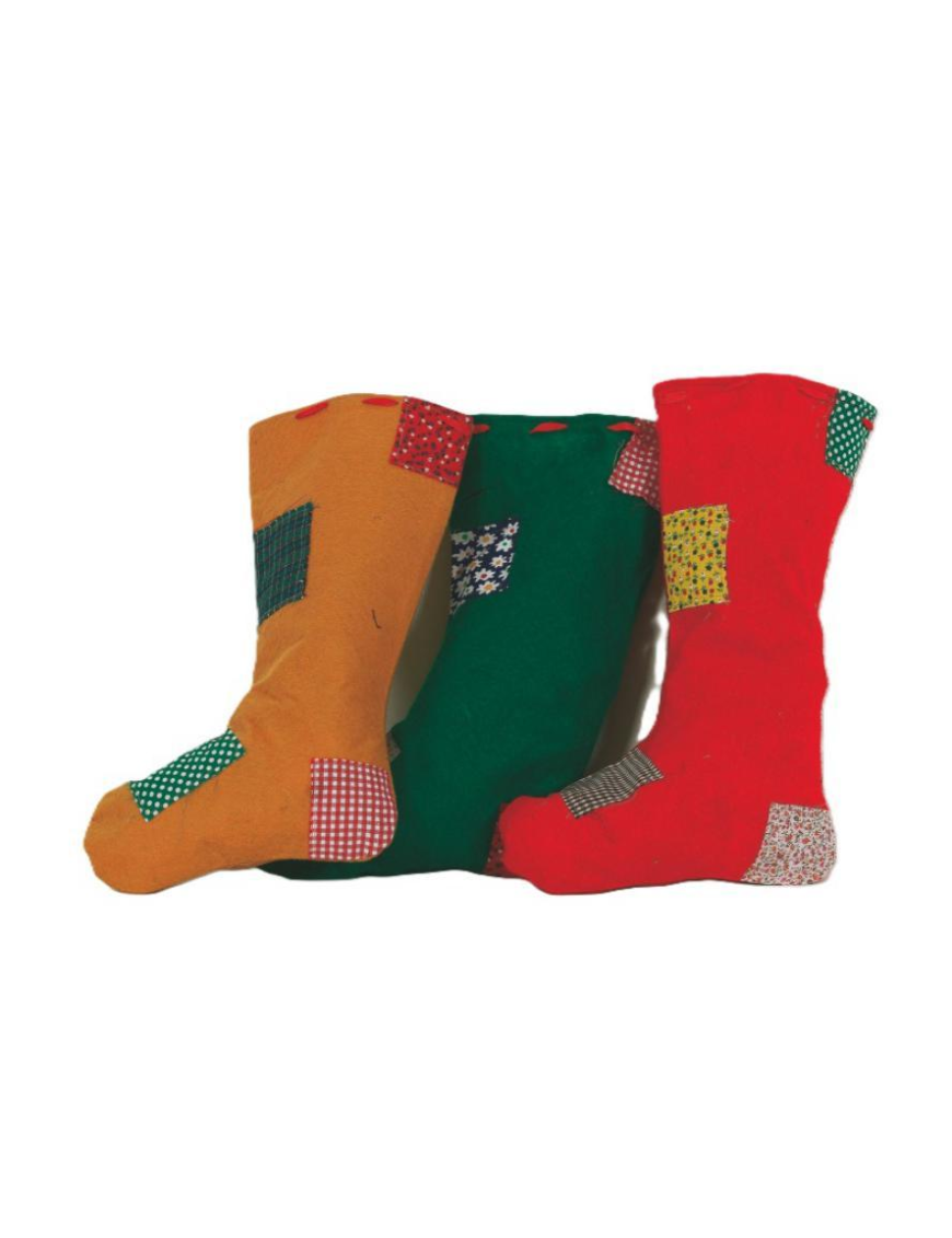CLOTH SOCK 24x40cm WITH PATCHES