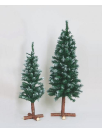 ALBERELLO INNEVATO 70cm C/BASE LEGNO