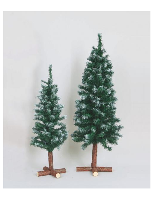 ALBERELLO INNEVATO 70cm C/BASE LEGNO