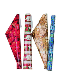 ROTOLO FOGLIO CARTA REGALO  DECORATO 71x150c